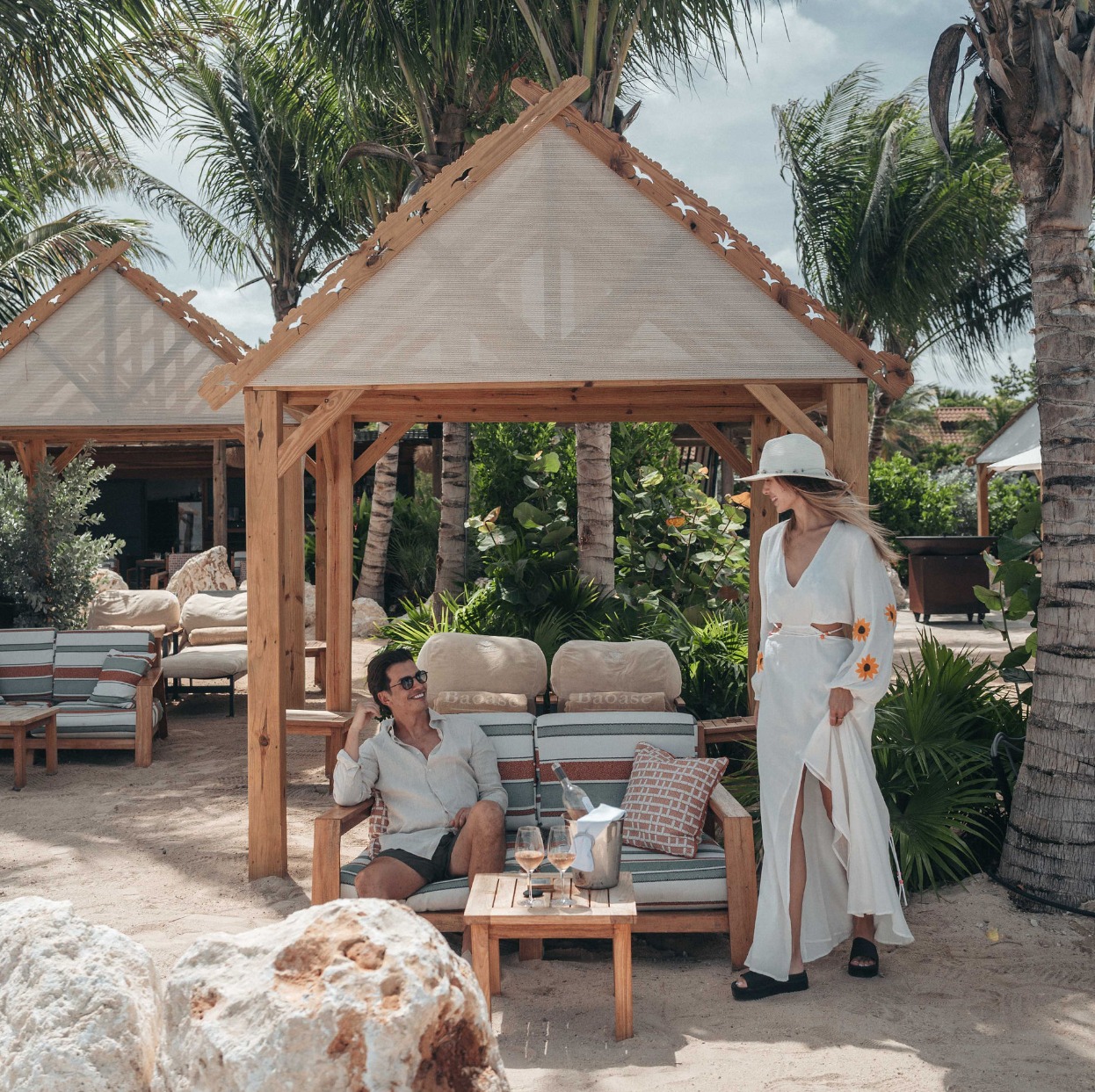 relaxing beach day at private beach in curacao